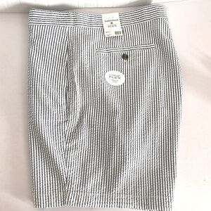 NWT Saddlebred Men's Shorts Blue/White Stripe Seersucker Shorts Size 38